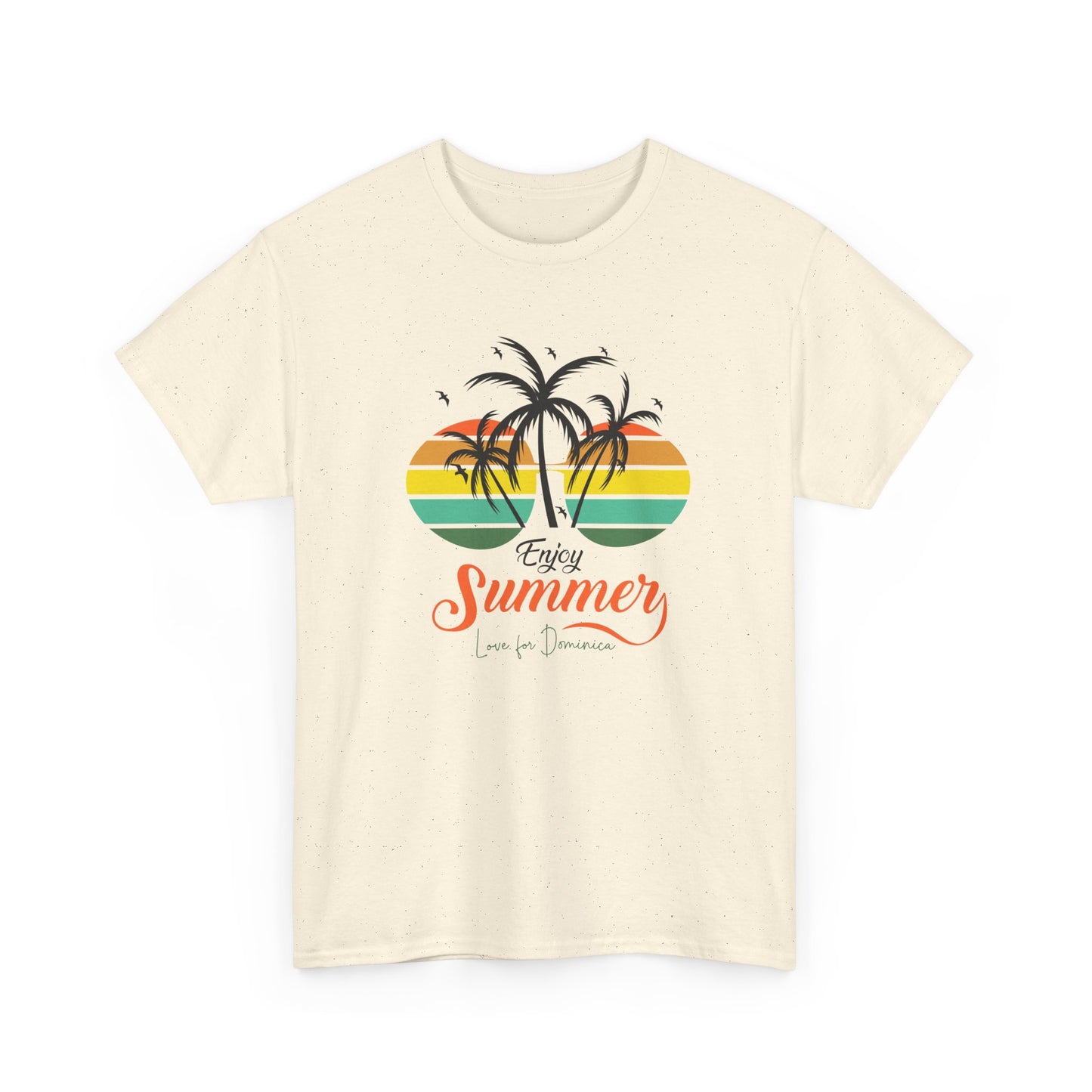 Unisex Zware Dominica Katoenen T-shirt