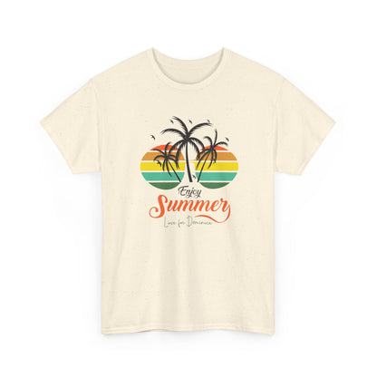 Unisex Zware Dominica Katoenen T-shirt