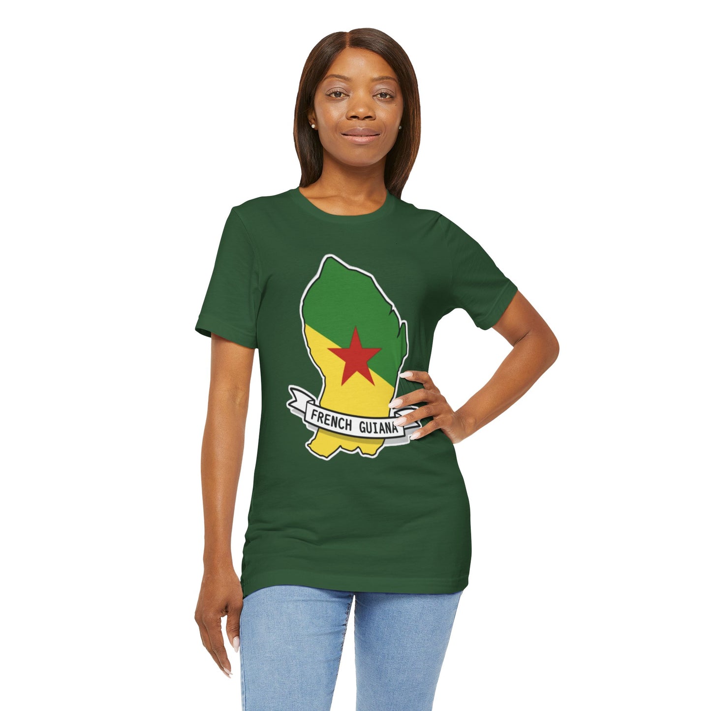 Unisex Jersey French Guiana Short Sleeve Tee