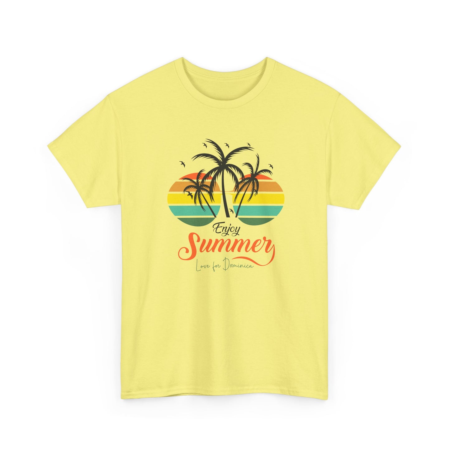 Unisex Zware Dominica Katoenen T-shirt