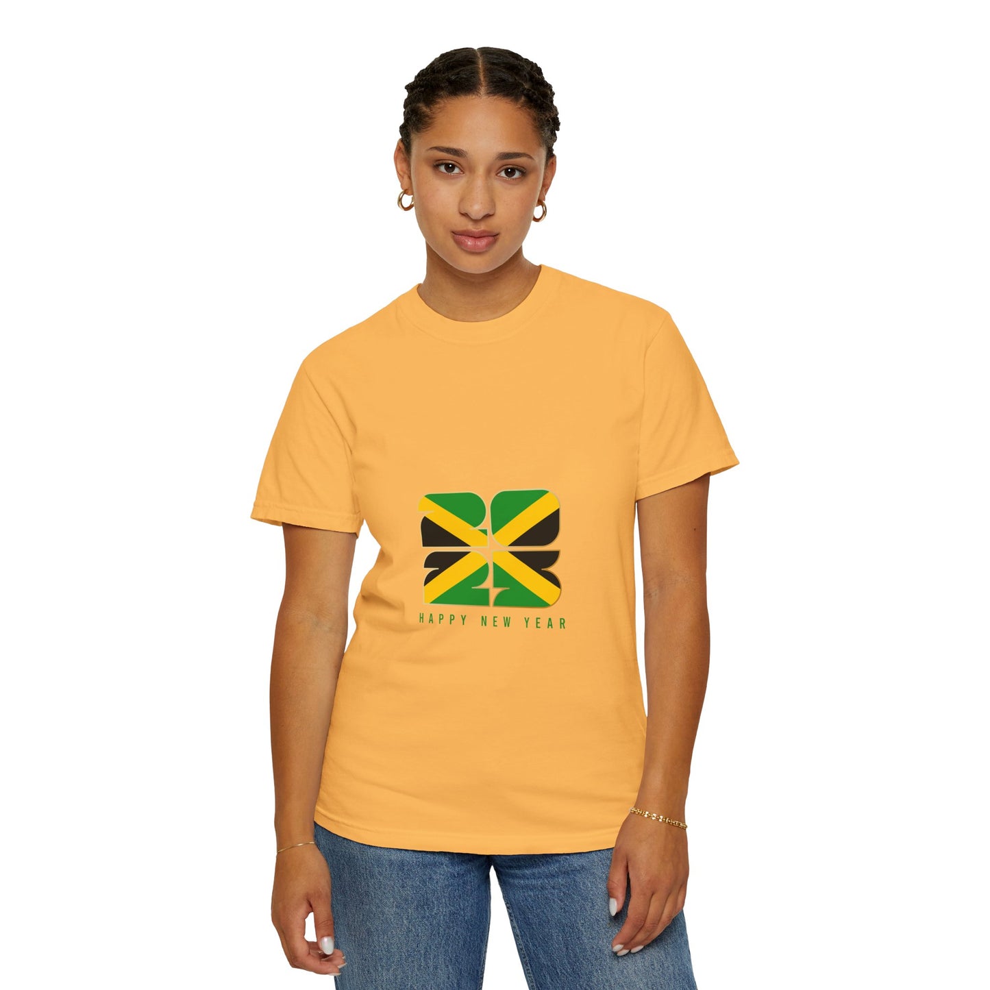 Jamaican Happy New Year Unisex Garment-Dyed T-Shirt