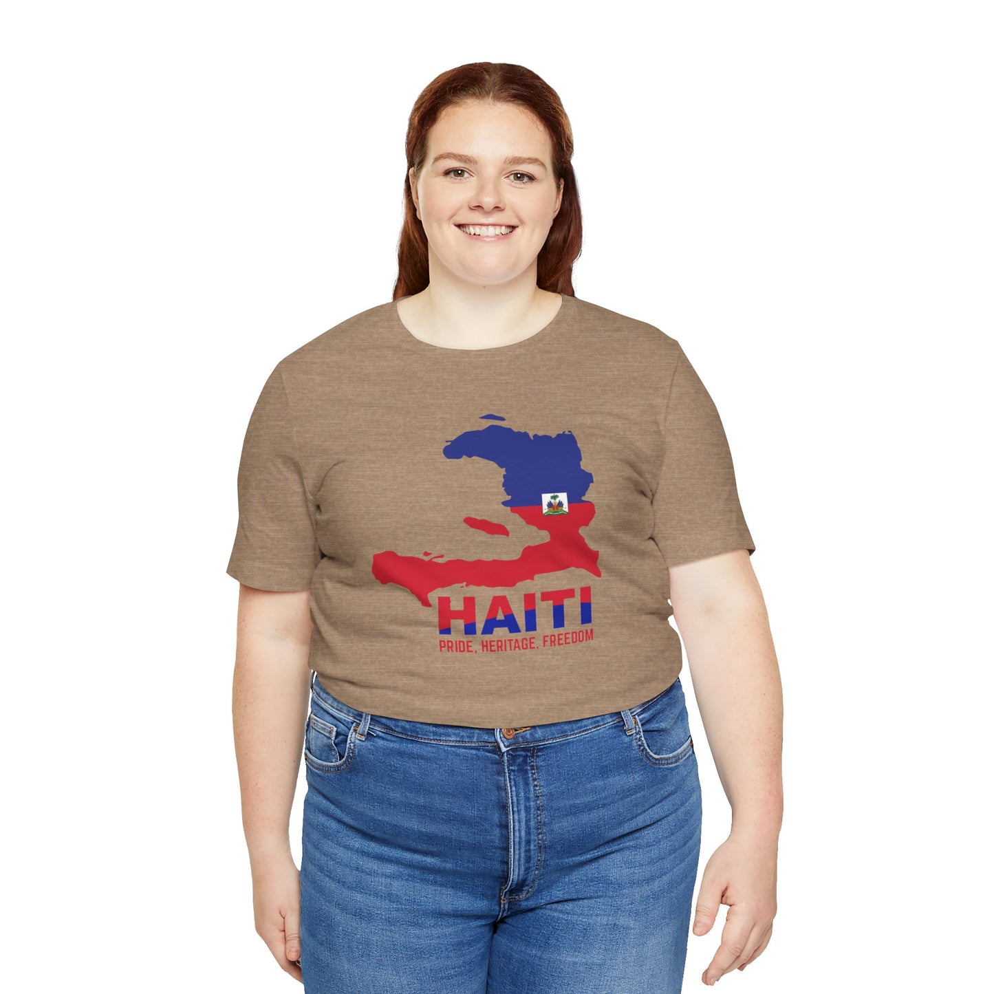 Unisex Jersey Haiti T-shirt met korte mouwen