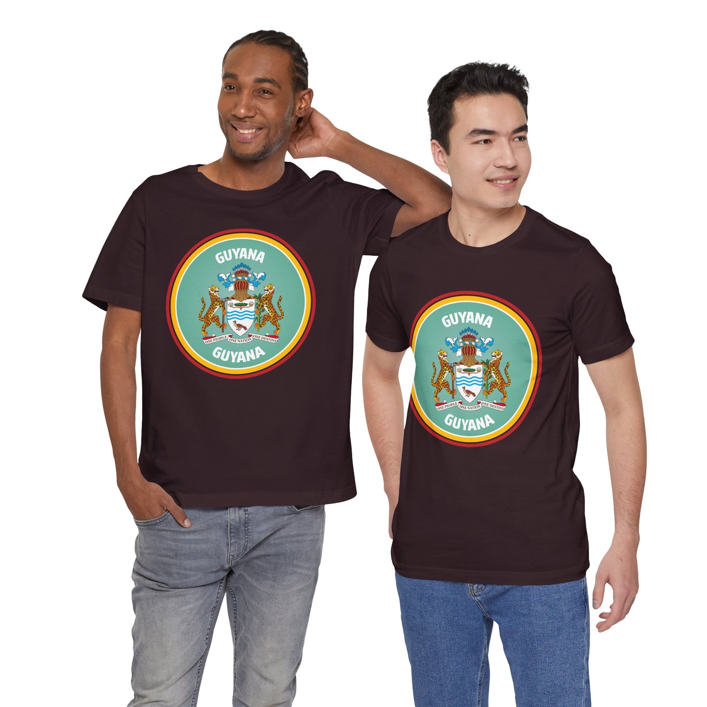 Unisex Jersey Guyana Korte Mouw T-shirt