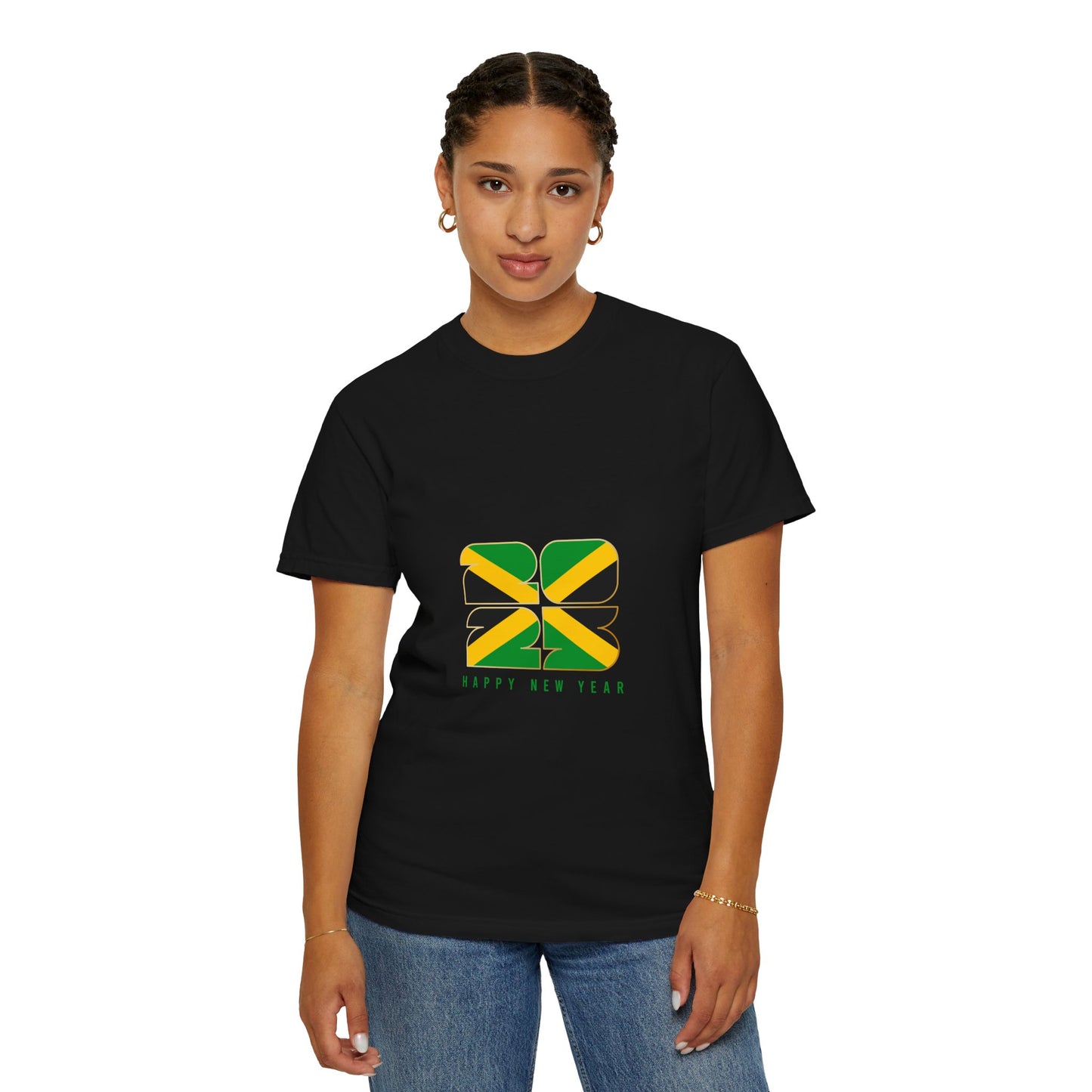 Jamaican Happy New Year Unisex Garment-Dyed T-Shirt