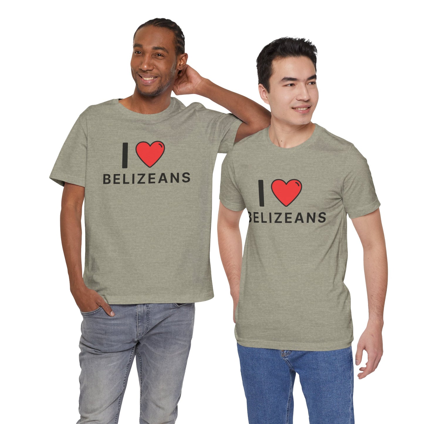 Unisex Jersey Belize T-shirt met korte mouwen 