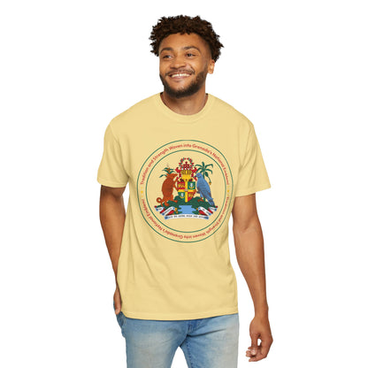 Unisex T-shirt met het nationale embleem van Grenada 