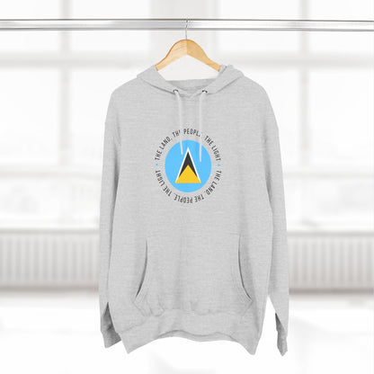 Hoodie met vlag van Saint Lucia