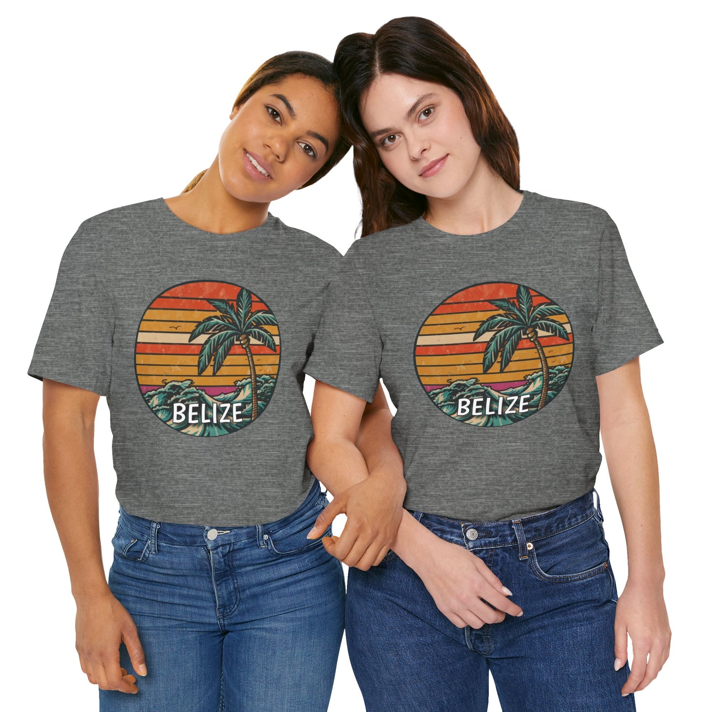 Unisex Jersey Belize T-shirt met korte mouwen 