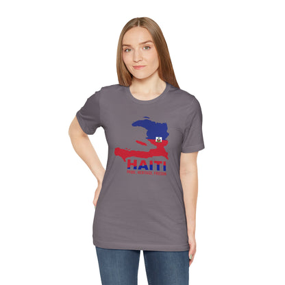 Unisex Jersey Haiti T-shirt met korte mouwen