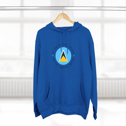 Hoodie met vlag van Saint Lucia