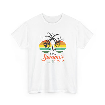 Unisex Zware Dominica Katoenen T-shirt