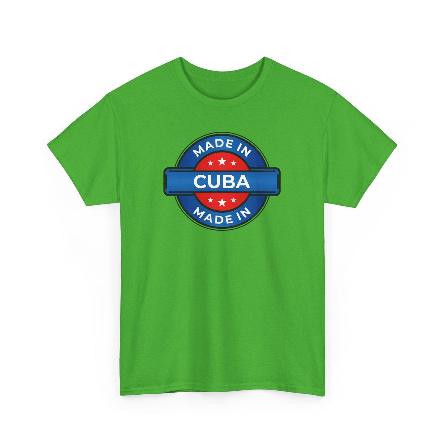 Unisex Zware Cuba Katoenen T-shirt