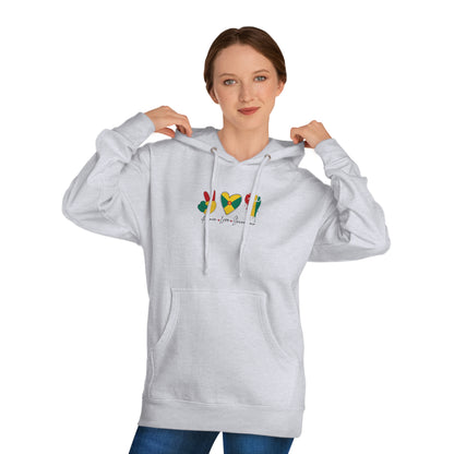 Peace love Grenadian Essential Unisex Hooded Sweatshirt