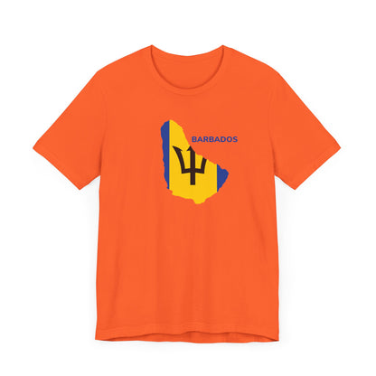 Unisex Barbados T-shirt met korte mouwen