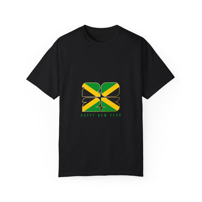 Jamaican Happy New Year Unisex Garment-Dyed T-Shirt