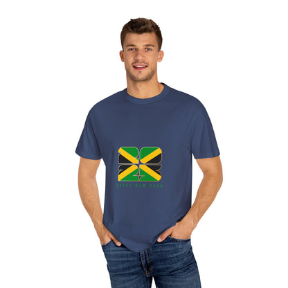 Jamaican Happy New Year Unisex Garment-Dyed T-Shirt