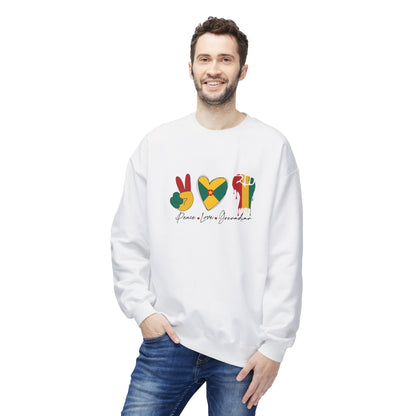 Peace love Grenadian Essential T-Shirt Softstyle Fleece Crewneck Sweatshirt