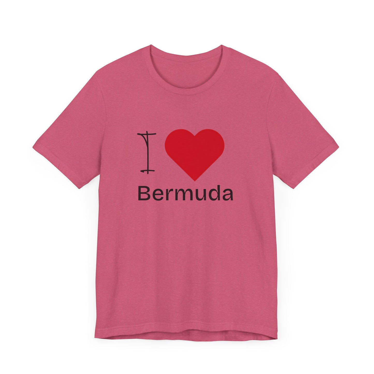 Unisex Jersey Bermuda T-shirt met korte mouwen 