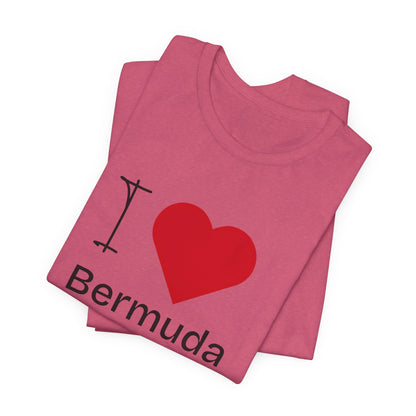 Unisex Jersey Bermuda T-shirt met korte mouwen 