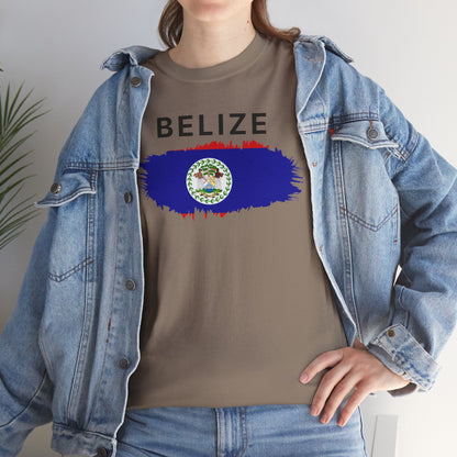 Unisex Zware Belize Katoenen T-shirt 