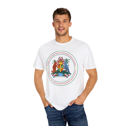 Unisex T-shirt met het nationale embleem van Grenada 