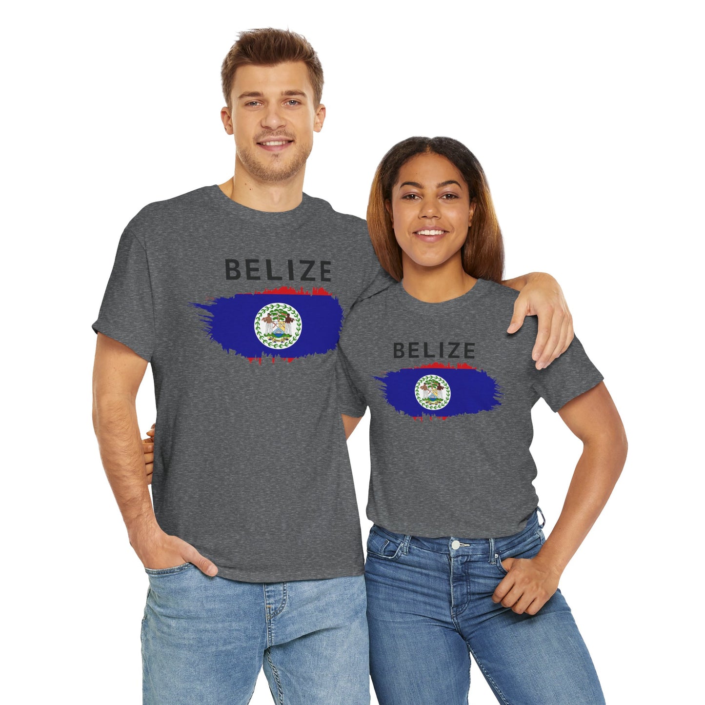 Unisex Zware Belize Katoenen T-shirt 