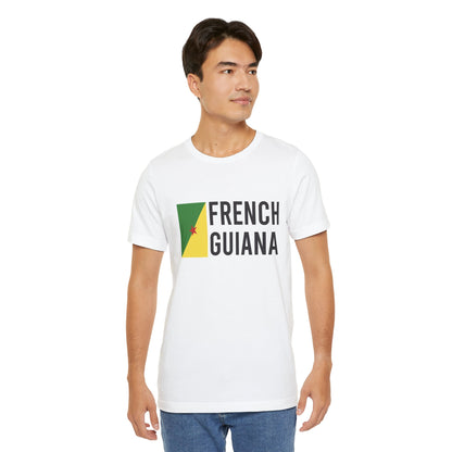 Unisex Jersey Frans-Guyana Korte Mouw T-shirt