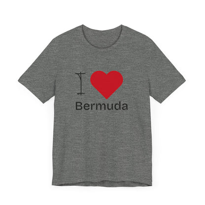 Unisex Jersey Bermuda T-shirt met korte mouwen 