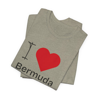 Unisex Jersey Bermuda T-shirt met korte mouwen 