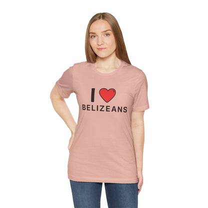 Unisex Jersey Belize T-shirt met korte mouwen 