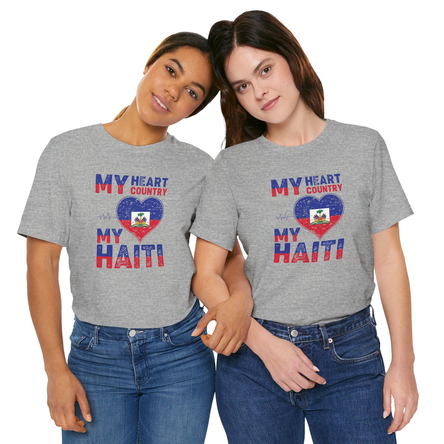 Unisex Jersey Haiti T-shirt met korte mouwen