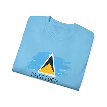 Saint Lucia vlag unisex ultra katoenen T-shirt - casual shirt