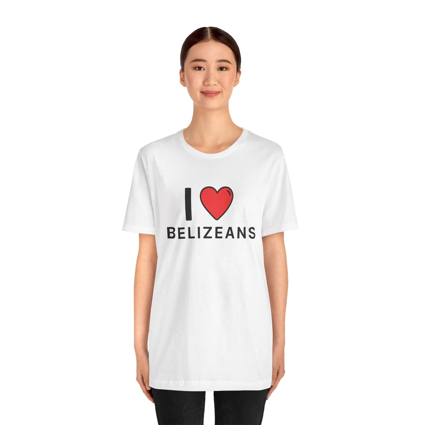 Unisex Jersey Belize T-shirt met korte mouwen 