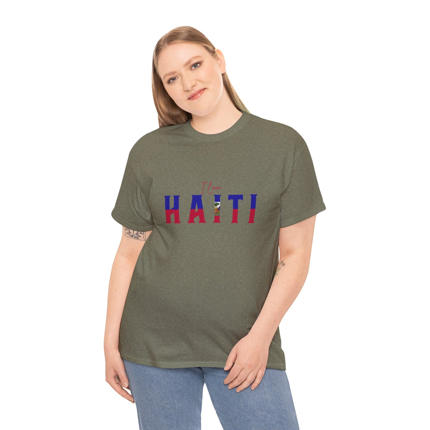 Unisex Heavy Haiti Katoenen T-shirt