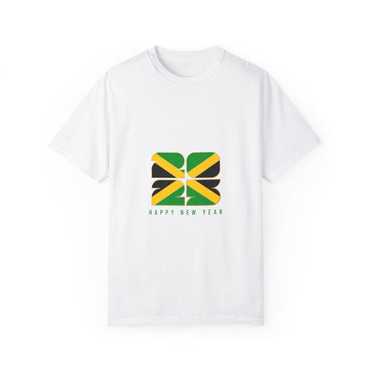 Jamaican Happy New Year Unisex Garment-Dyed T-Shirt