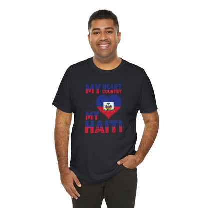 Unisex Jersey Haiti T-shirt met korte mouwen