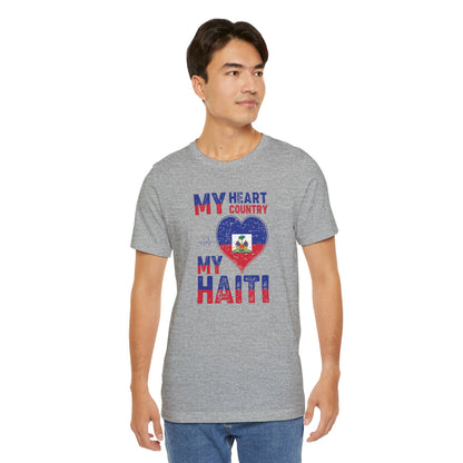 Unisex Jersey Haiti T-shirt met korte mouwen