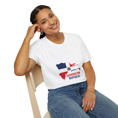 Dominican Republic flag map Classic T-Shirt