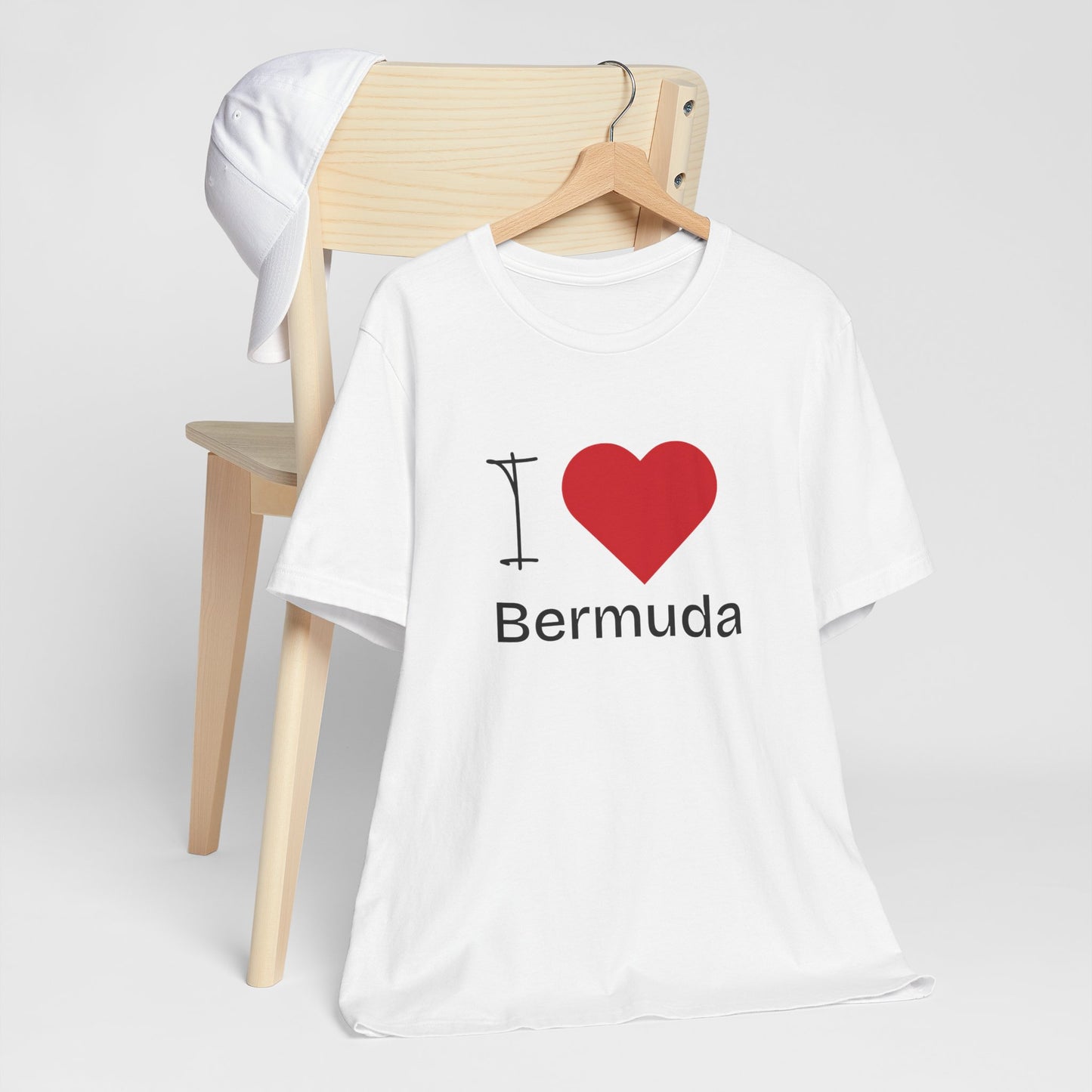 Unisex Jersey Bermuda T-shirt met korte mouwen 