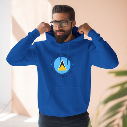 Hoodie met vlag van Saint Lucia