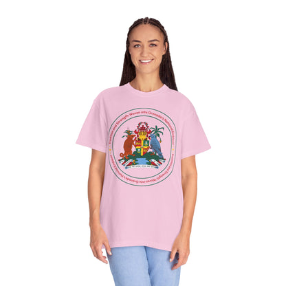 Unisex T-shirt met het nationale embleem van Grenada 