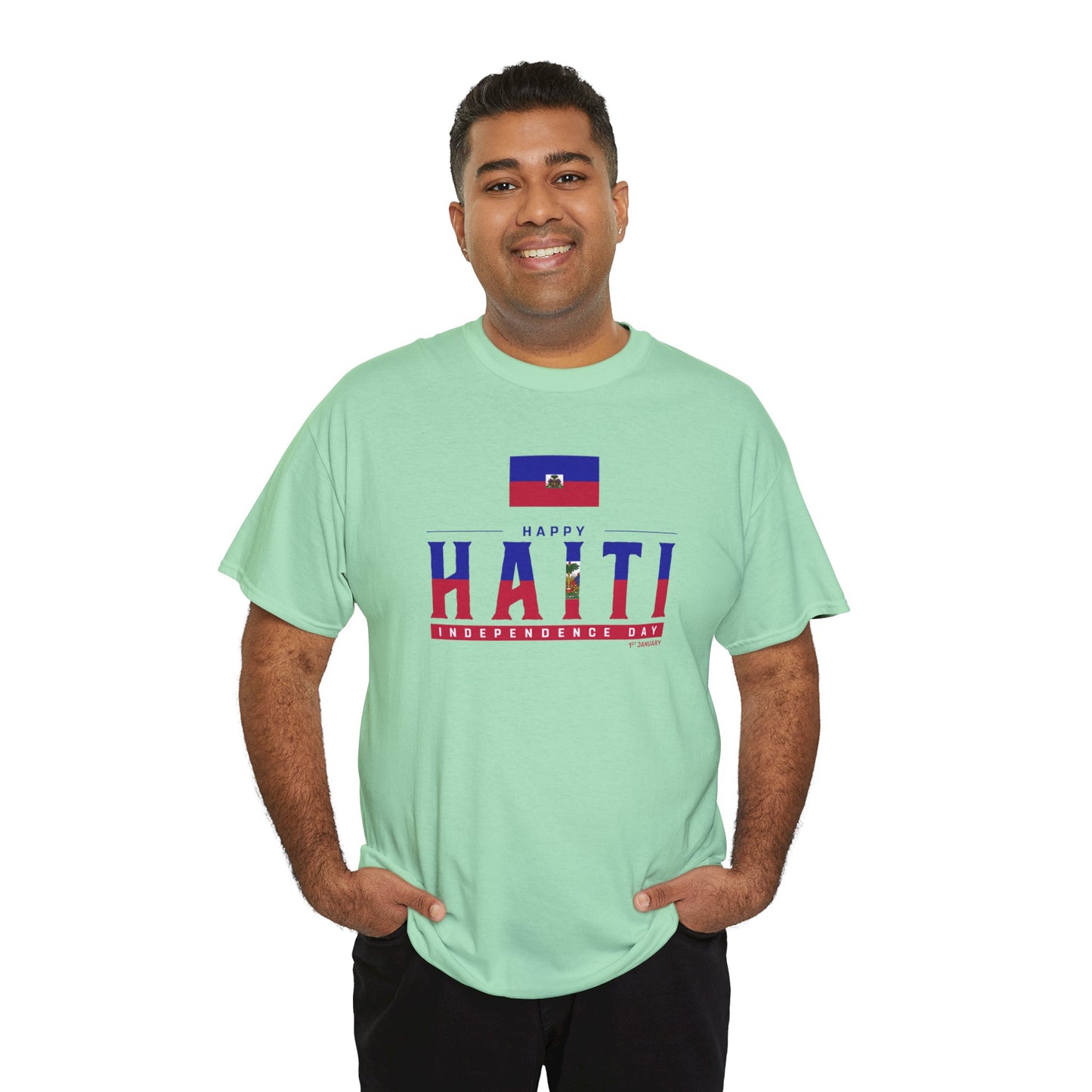 Unisex Heavy Haiti Katoenen T-shirt