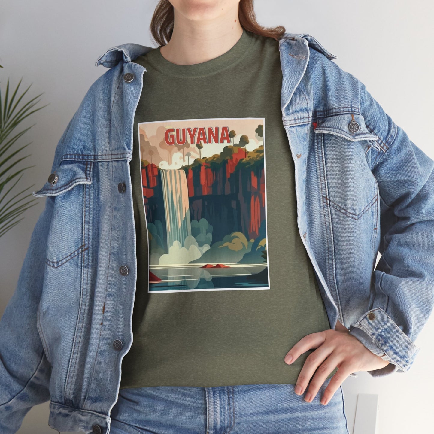 Unisex Zware Guyana Katoenen T-shirt