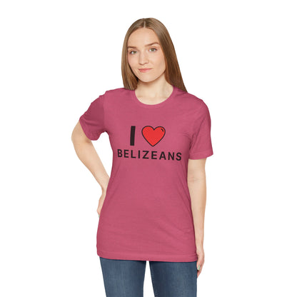 Unisex Jersey Belize T-shirt met korte mouwen 