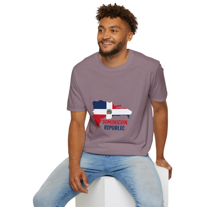 Dominican Republic flag map Classic T-Shirt