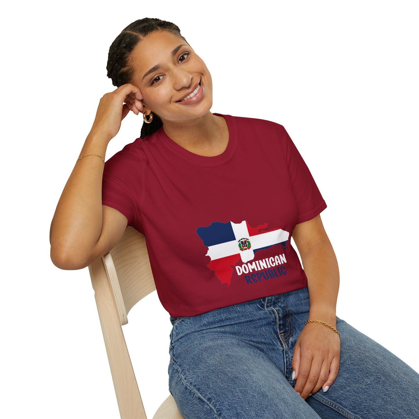 Dominican Republic flag map Classic T-Shirt