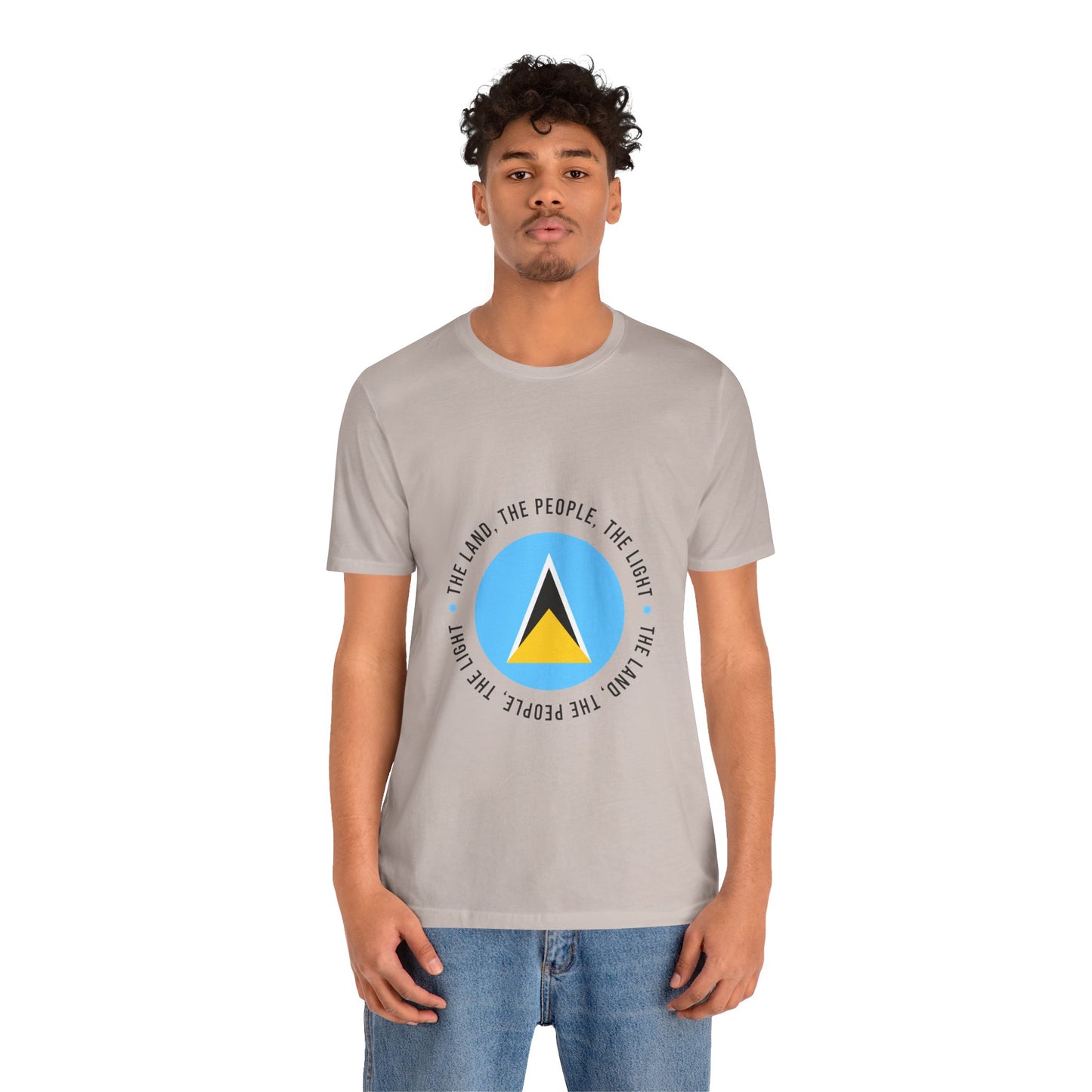 Unisex Jersey Short Sleeve Saint Lucia FLag Shirt