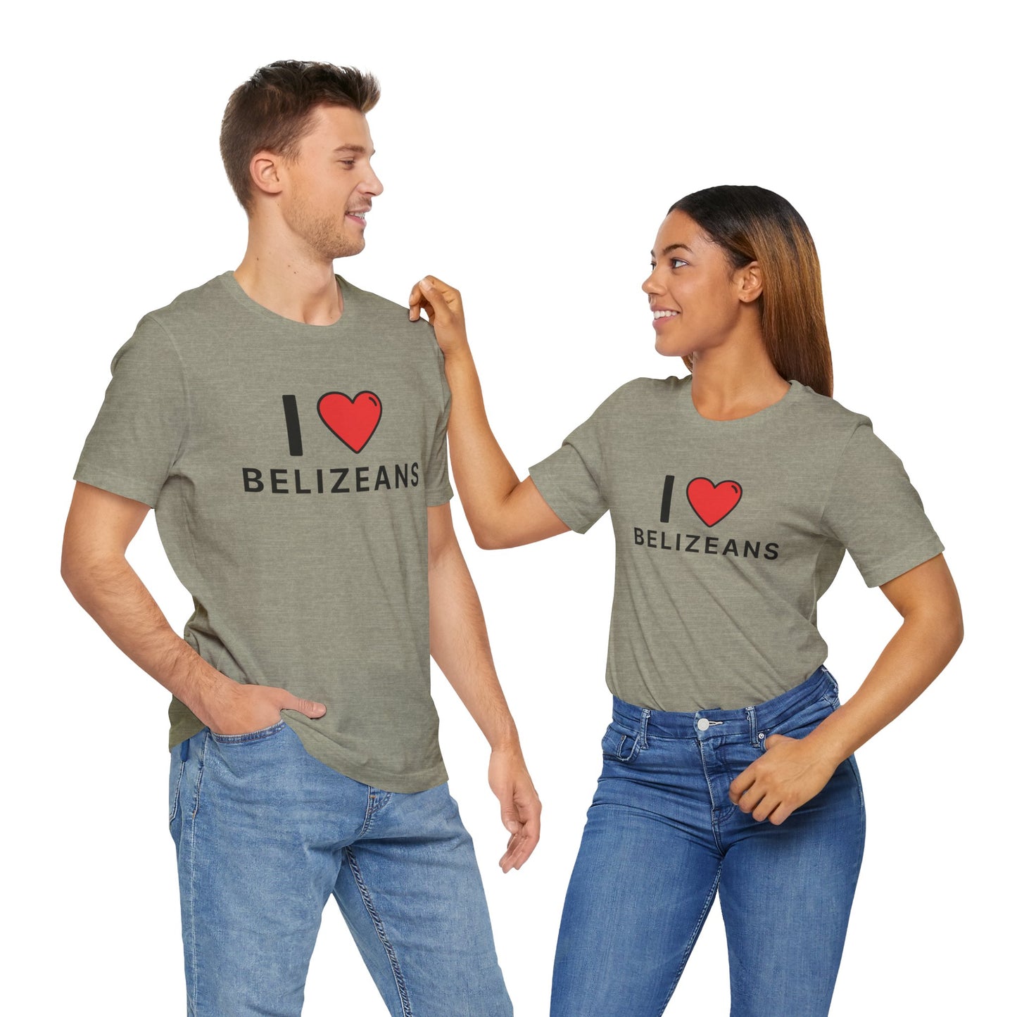 Unisex Jersey Belize T-shirt met korte mouwen 