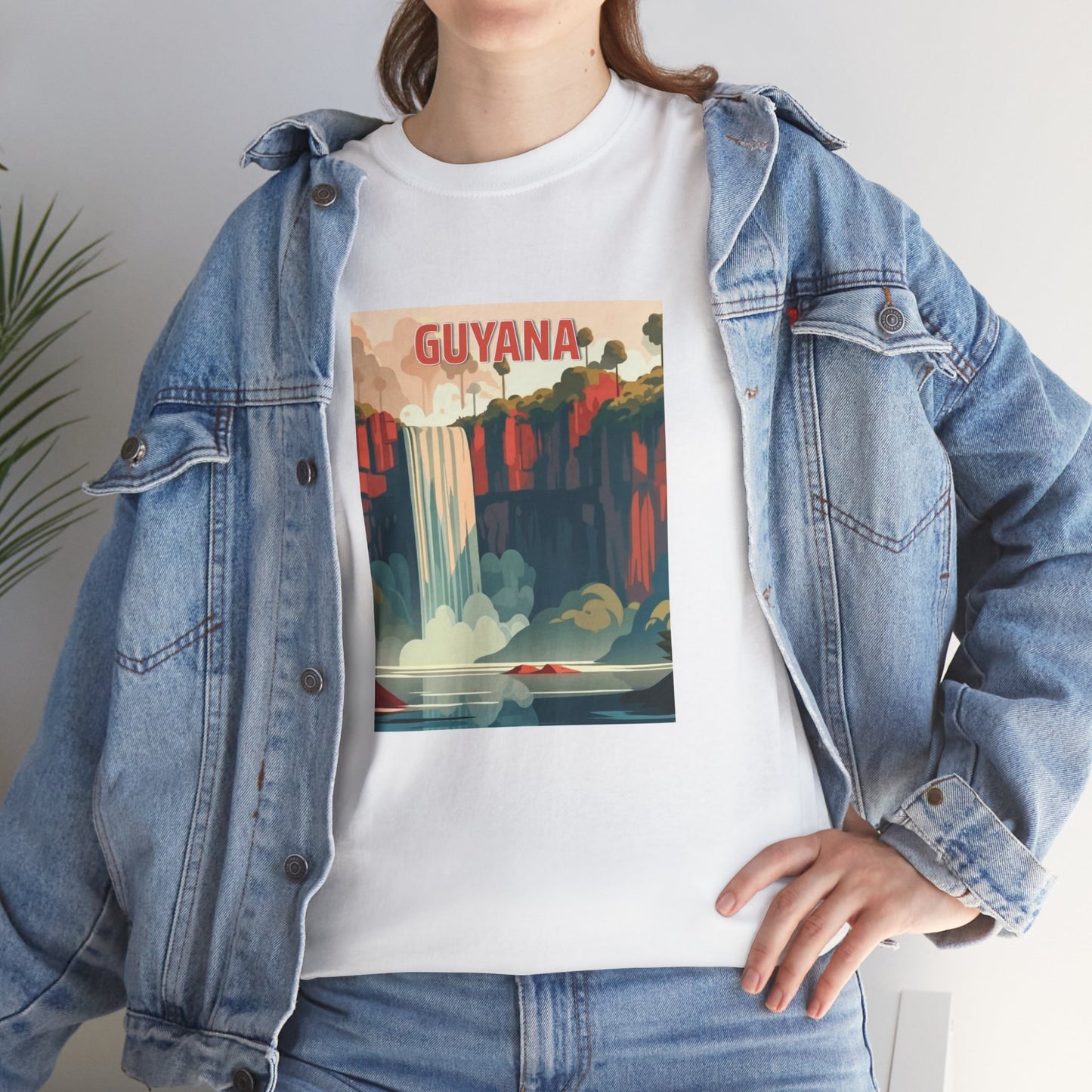 Unisex Zware Guyana Katoenen T-shirt