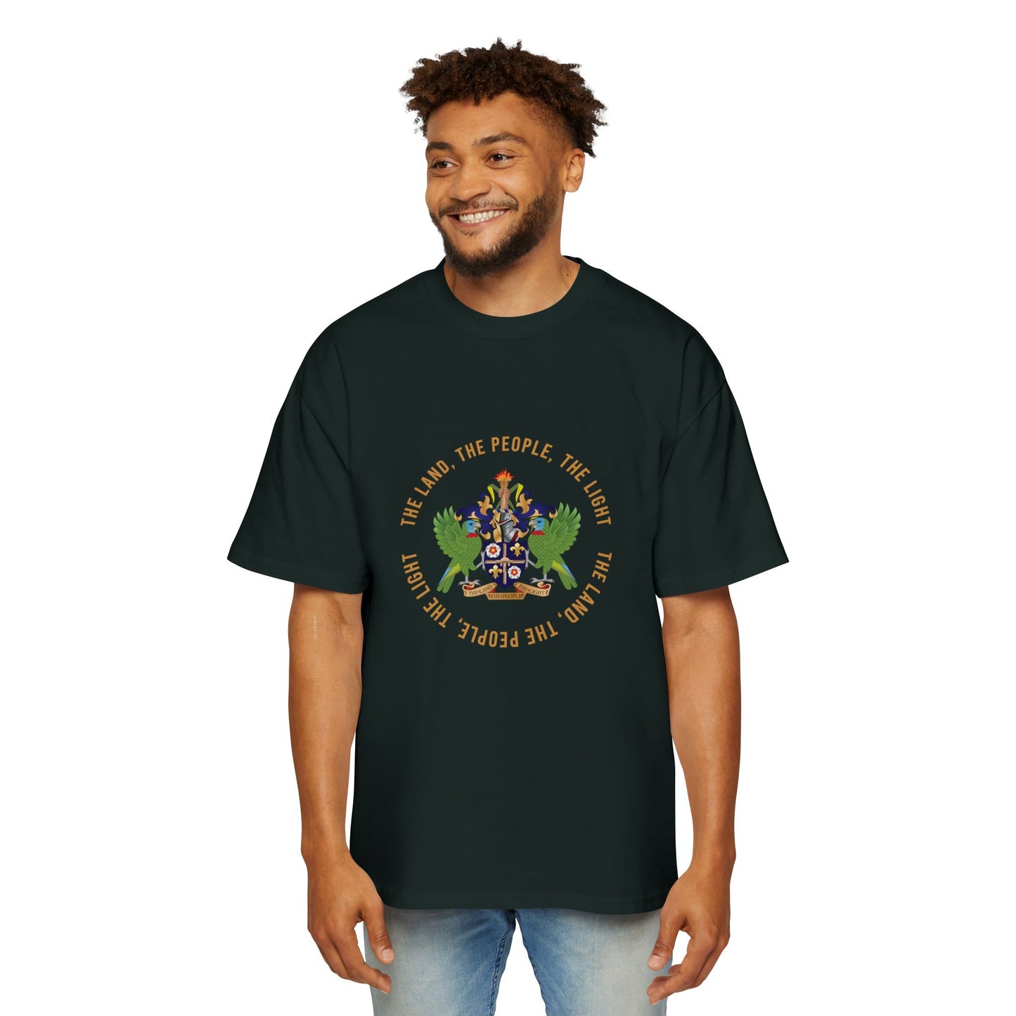 Men's Tee Saint Lucia Coat of Arm T-Shirt